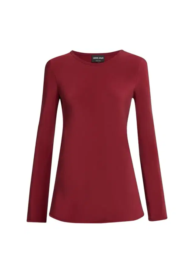 Giorgio Armani Long-Sleeve Silk Stretch Shirt