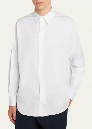 The Row Men's Tomek Cotton Poplin Dress Shirt | Thumbnail 4