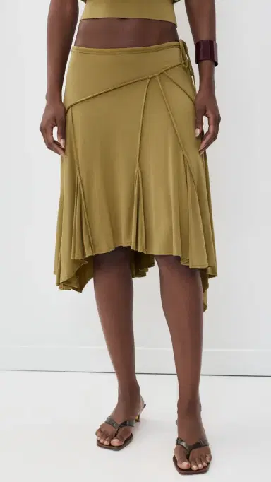 With Jean harni Skirt Olive | Thumbnail 2 With Jean harni Skirt Olive | Thumbnail 2