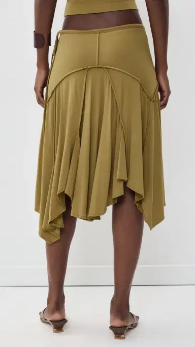 With Jean harni Skirt Olive | Thumbnail 3 With Jean harni Skirt Olive | Thumbnail 3