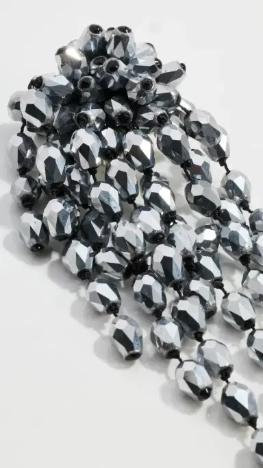 Isabel Marant Clip On Earrings Anthracite/Silver One Size | Thumbnail 5 Isabel Marant Clip On Earrings Anthracite/Silver One Size | Thumbnail 5