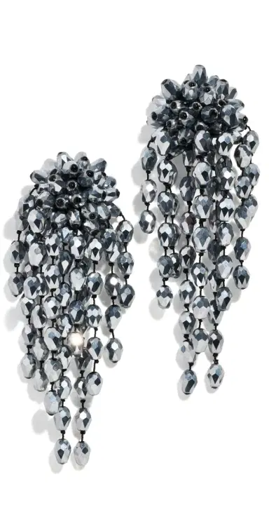 Isabel Marant Clip On Earrings Anthracite/Silver One Size | Thumbnail 1 Isabel Marant Clip On Earrings Anthracite/Silver One Size | Thumbnail 1