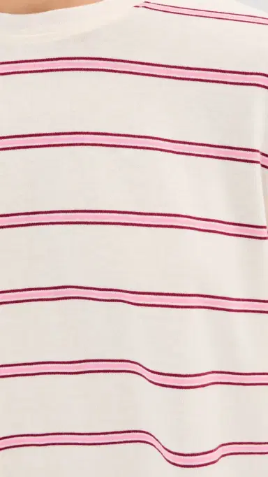State & Lake Bobbi Stripe Tee Cream/Pink S | Thumbnail 6
