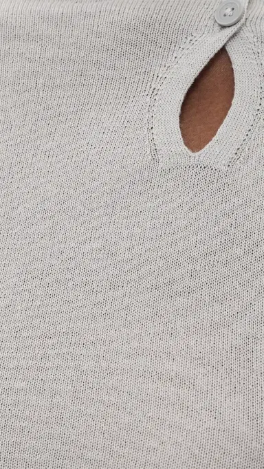 Helmut Lang Button Sweater Light Grey | Thumbnail 6