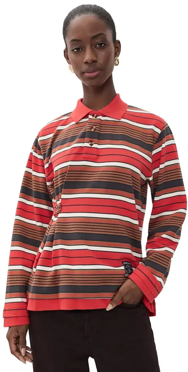 Damson Madder Noah Cinch Rugby Shirt Red