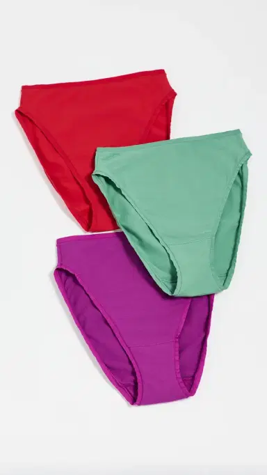 Natori Bliss Bare Cotton High Cut Briefs 3 Pack ulti | Thumbnail 2