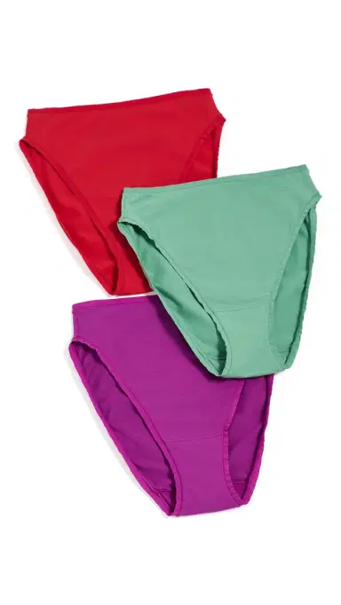 Natori Bliss Bare Cotton High Cut Briefs 3 Pack ulti | Thumbnail 6