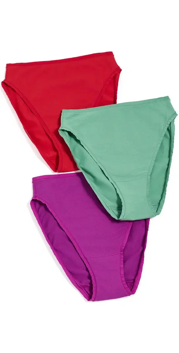 Natori Bliss Bare Cotton High Cut Briefs 3 Pack ulti
