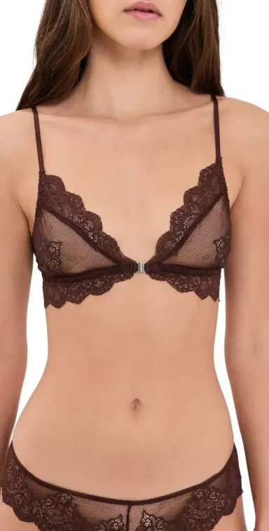 Only Hearts Front Closure Bralette Chocolate | Thumbnail 1