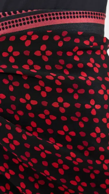CHAN LUU Silk Printed Sarong Sapphire One Size | Thumbnail 6