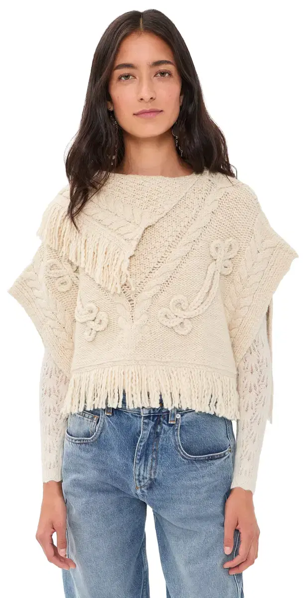 ISABEL MARANT ÉTOILE Kacie Top Ecru One Size