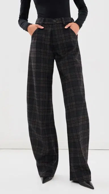 DARKPARK Khris Tartan Barrel Leg Pants Blue/Grey/Red | Thumbnail 3 DARKPARK Khris Tartan Barrel Leg Pants Blue/Grey/Red | Thumbnail 3