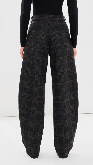 DARKPARK Khris Tartan Barrel Leg Pants Blue/Grey/Red | Thumbnail 4 DARKPARK Khris Tartan Barrel Leg Pants Blue/Grey/Red | Thumbnail 4