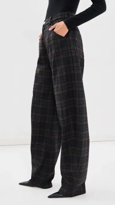 DARKPARK Khris Tartan Barrel Leg Pants Blue/Grey/Red | Thumbnail 5 DARKPARK Khris Tartan Barrel Leg Pants Blue/Grey/Red | Thumbnail 5