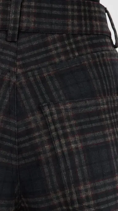 DARKPARK Khris Tartan Barrel Leg Pants Blue/Grey/Red | Thumbnail 6 DARKPARK Khris Tartan Barrel Leg Pants Blue/Grey/Red | Thumbnail 6