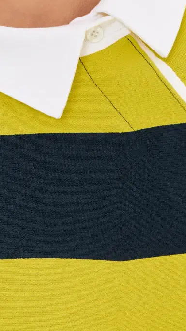 A.W.A.K.E. MODE A. W.A. K.E. MODE triped Flared Knit Mini Dress Yellow/Navy triped | Thumbnail 6
