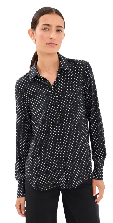 Nili Lotan Gaia lim Button Down Shirt Polka Dot | Thumbnail 1 Nili Lotan Gaia lim Button Down Shirt Polka Dot | Thumbnail 1