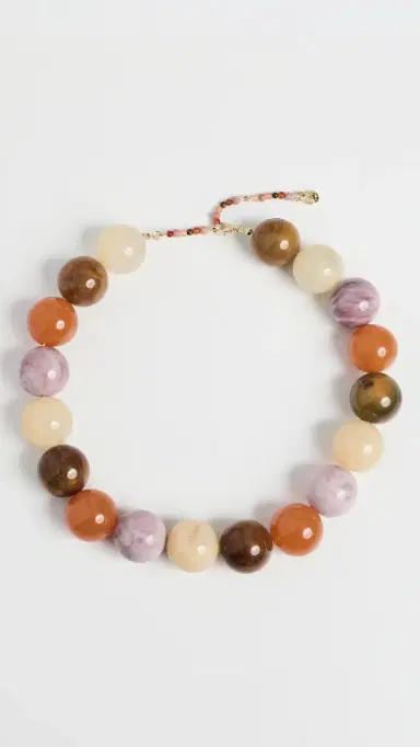 BaubleBar Jane Beaded Necklace Neutral One Size | Thumbnail 2