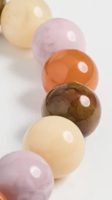 BaubleBar Jane Beaded Necklace Neutral One Size | Thumbnail 4