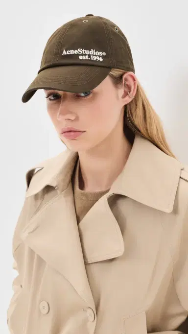 Acne Studios Cuddy Waxed Cotton Canvas Cap Brown One Size | Thumbnail 3