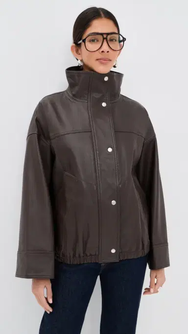 RÓHE Reinvented Leather Jacket Earth | Thumbnail 2