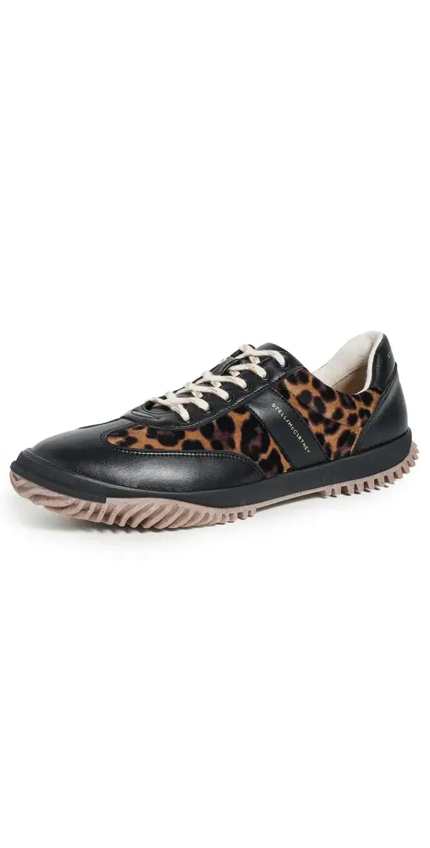 Stella McCartney Alter Mat & Leopard Printed Velvet Sneakers Black/Leopard