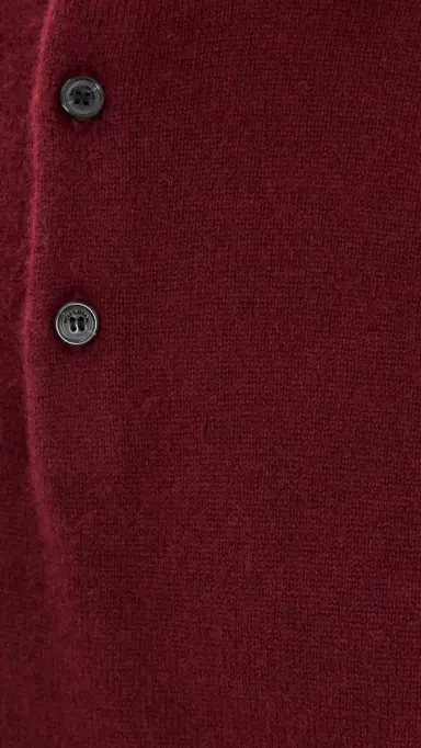 Nili Lotan Jovan Sweater Polo Top Burgundy | Thumbnail 6 Nili Lotan Jovan Sweater Polo Top Burgundy | Thumbnail 6