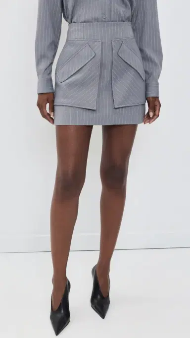 Aknvas Cherry Pinstripe Mini Skirt | Thumbnail 2 Aknvas Cherry Pinstripe Mini Skirt | Thumbnail 2