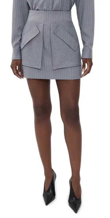 Aknvas Cherry Pinstripe Mini Skirt | Thumbnail 1 Aknvas Cherry Pinstripe Mini Skirt | Thumbnail 1
