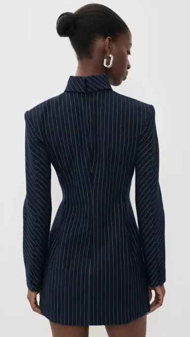 Aknvas Toni Pinstripe Dress Navy / White | Thumbnail 3 Aknvas Toni Pinstripe Dress Navy / White | Thumbnail 3