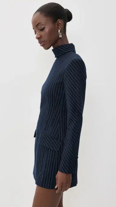 Aknvas Toni Pinstripe Dress Navy / White | Thumbnail 4 Aknvas Toni Pinstripe Dress Navy / White | Thumbnail 4
