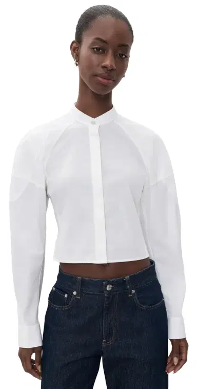 Helmut Lang addle Button Down Shirt White | Thumbnail 1