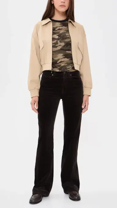 Good American Good Classic Bootcut Corduroy Pants Espresso | Thumbnail 5 Good American Good Classic Bootcut Corduroy Pants Espresso | Thumbnail 5