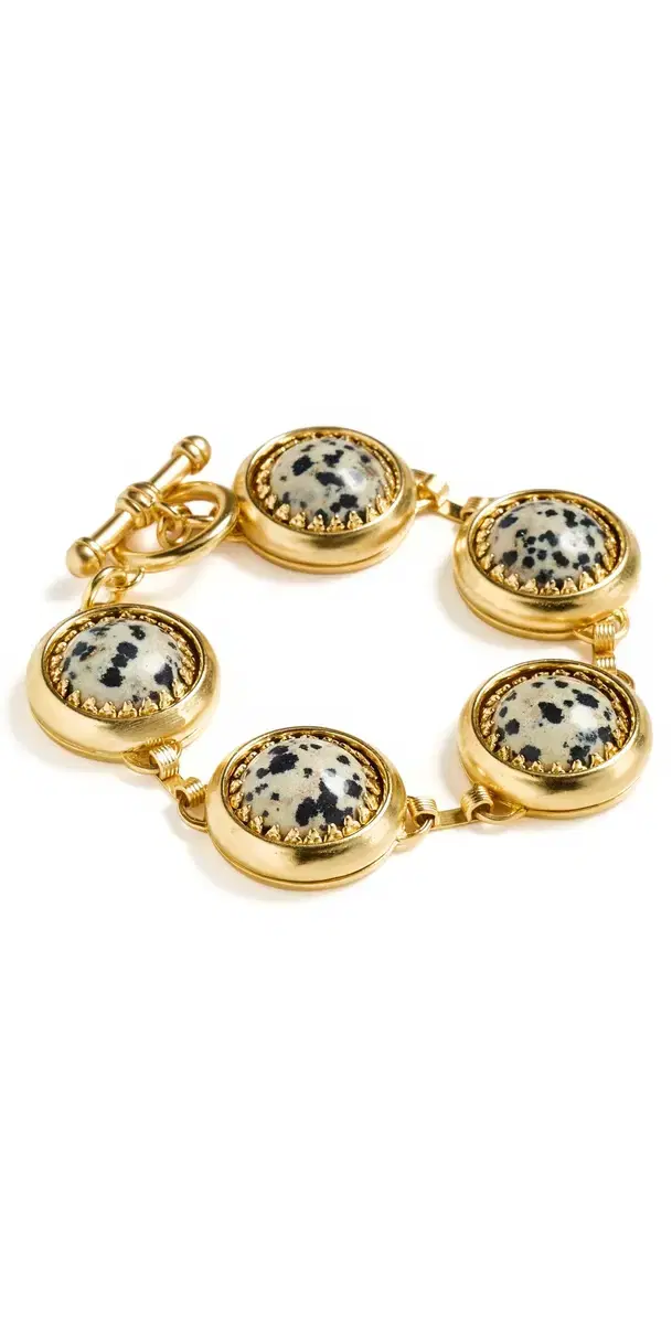 Brinker + Eliza Kit Bubble Bracelet DALMATION JASPER One Size