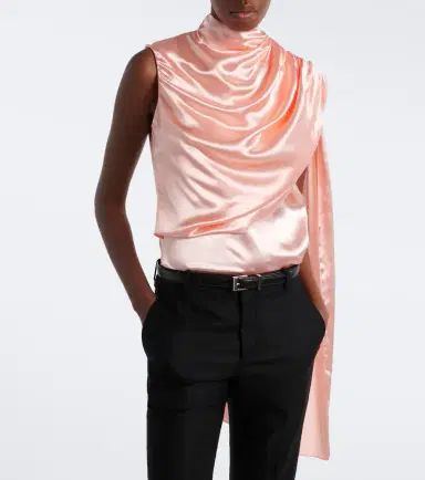 Mugler Draped satin top | Thumbnail 2