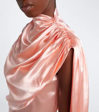 Mugler Draped satin top | Thumbnail 5