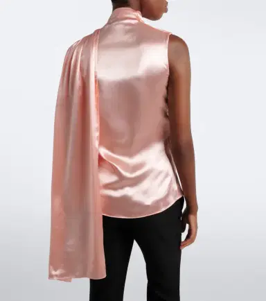 Mugler Draped satin top | Thumbnail 6