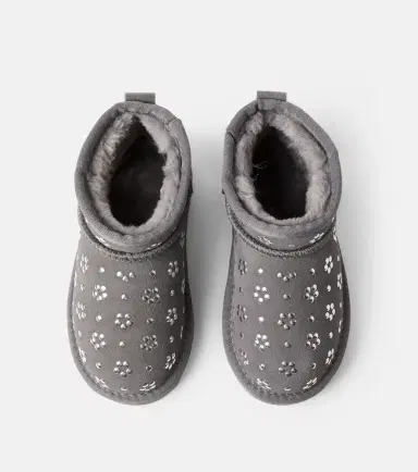 Monnalisa Studded suede ankle boots | Thumbnail 5