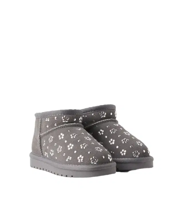 Monnalisa Studded suede ankle boots