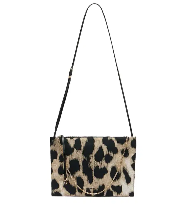 Givenchy Voyou leopard-print canvas pouch
