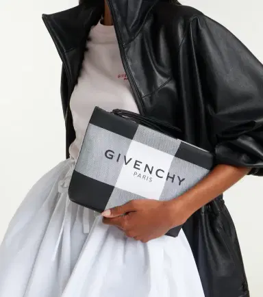 Givenchy Logo checked pouch | Thumbnail 4