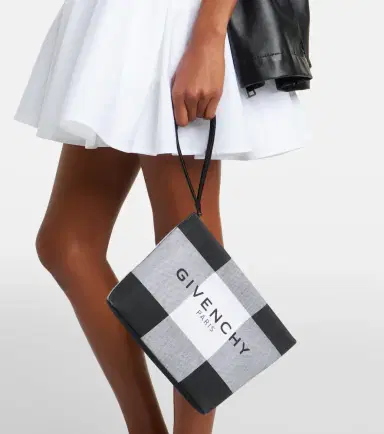 Givenchy Logo checked pouch | Thumbnail 5
