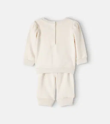 POLO RALPH LAUREN KIDS Baby cotton sweatshirt and sweatpants set | Thumbnail 2