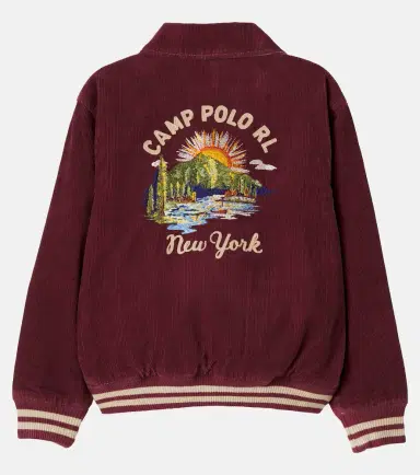 Polo Ralph Lauren Kids Embroidered cotton corduroy blouson jacket | Thumbnail 3