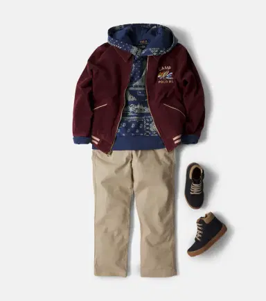Polo Ralph Lauren Kids Embroidered cotton corduroy blouson jacket | Thumbnail 4