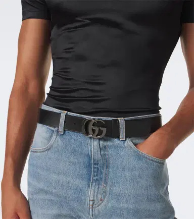 Gucci Cut GG Marmont leather belt | Thumbnail 3