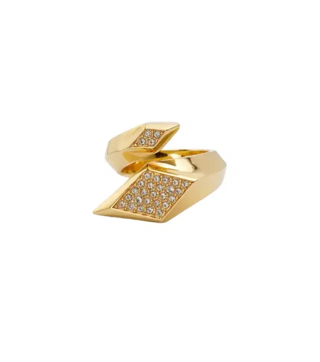Versace Crystal-embellished ring