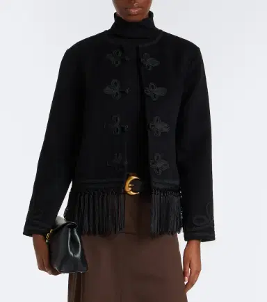 Rixo Inga fringed wool-blend jacket | Thumbnail 5 Rixo Inga fringed wool-blend jacket | Thumbnail 5