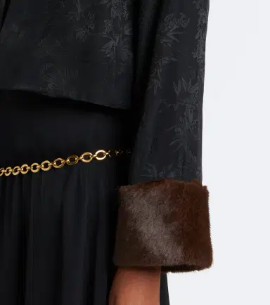 Rixo Luanne jacquard cropped jacket | Thumbnail 4