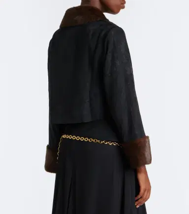 Rixo Luanne jacquard cropped jacket | Thumbnail 5